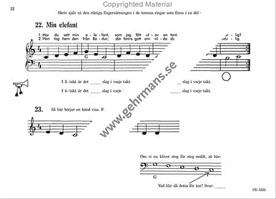 Vi spelar piano 1 Piano Solo scores gallery preview page 6