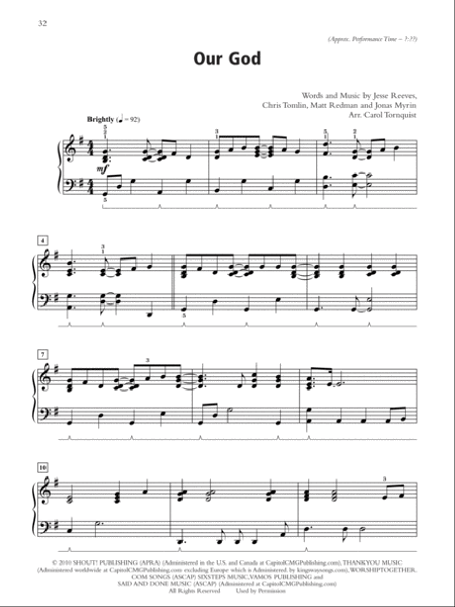 Current and Classic Praise Piano Solo scores gallery preview page 9