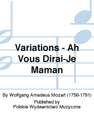 Book cover for Variations - Ah Vous Dirai-Je Maman