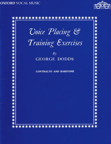 Voice Placing and Training Exercises Contralto and Baritone