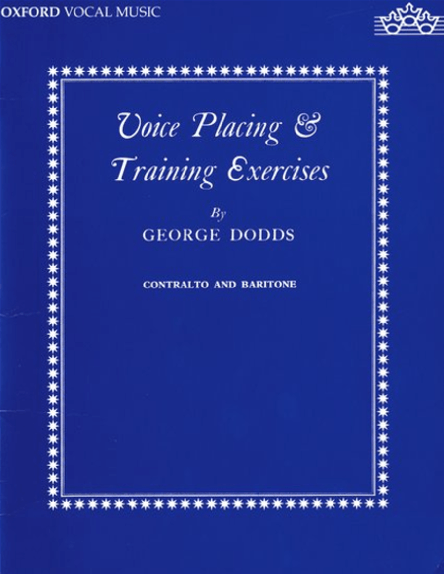 Voice placing and training exercises Alto Voice - Sheet Music