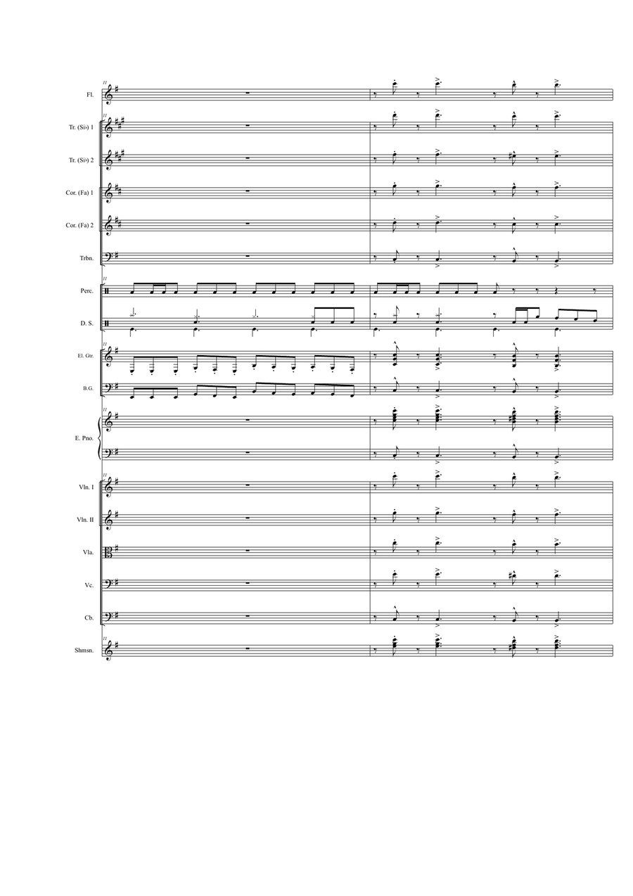 The Rising Fighting Spirit Full Orchestra scores gallery preview page 3