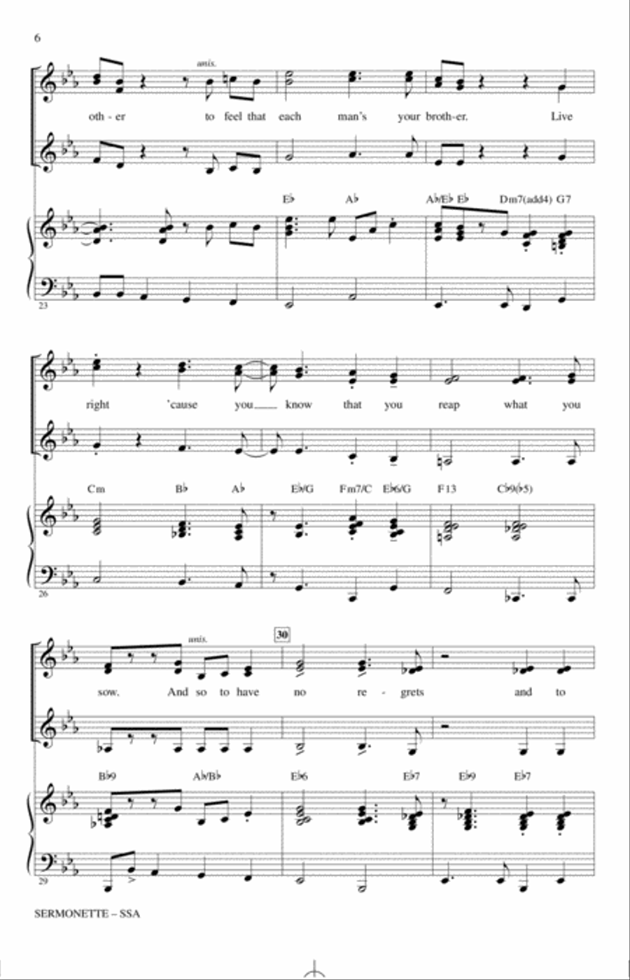 Sermonette Sermonette SSA scores gallery preview page 4