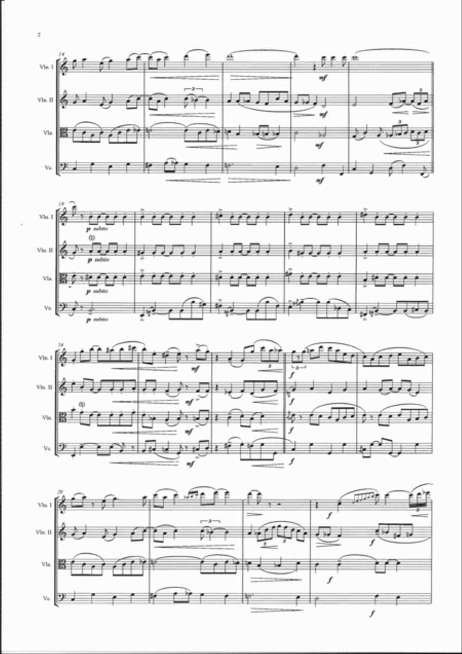 Anything Goes String Quartet scores gallery preview page 3