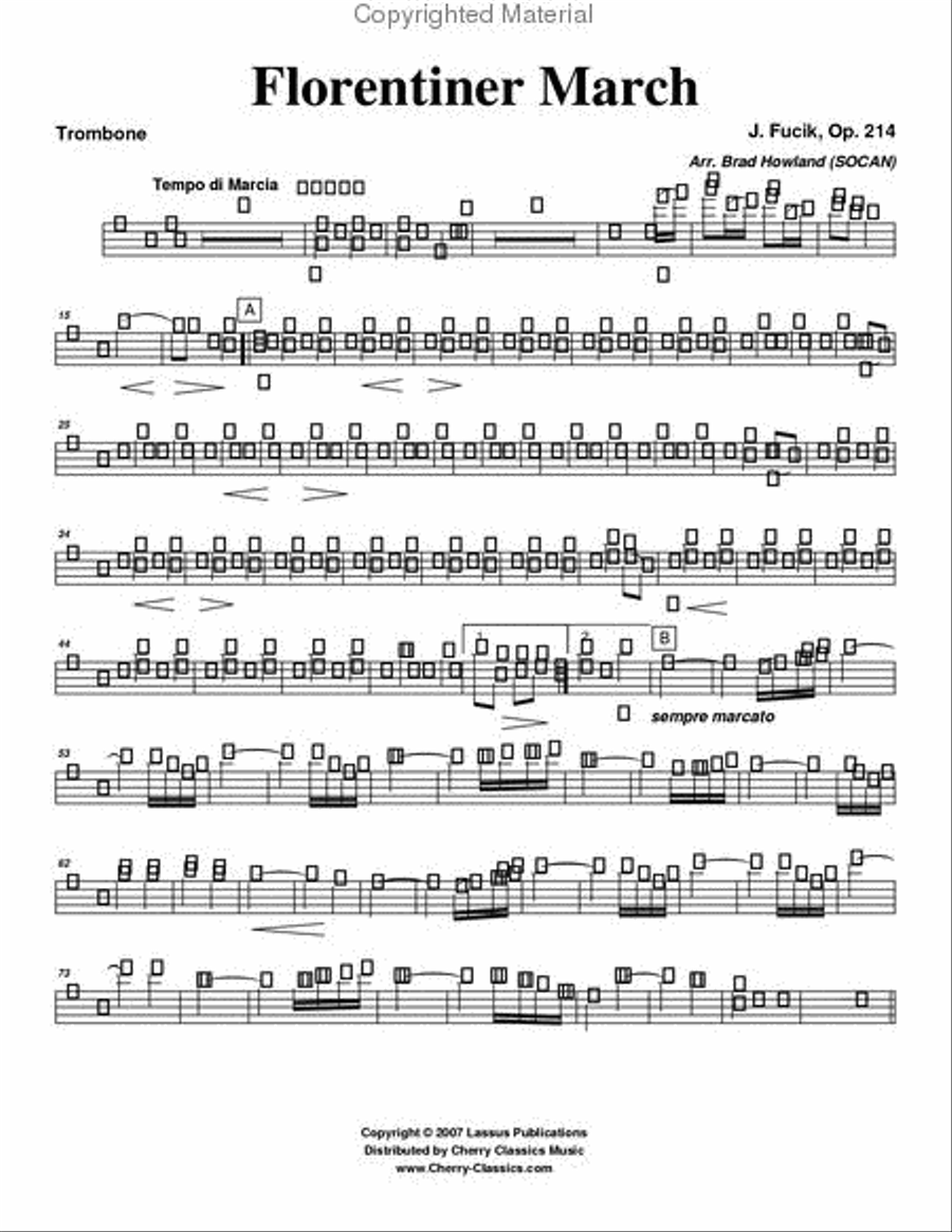 Florentiner March Florentiner March Brass Quintet scores gallery preview page 8