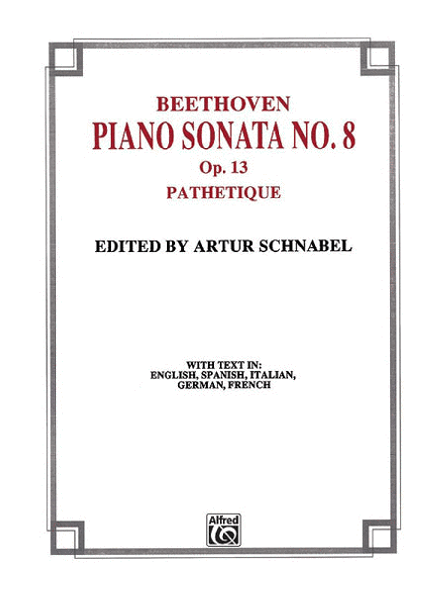 Piano Sonata #8 In C Minor, Op.13