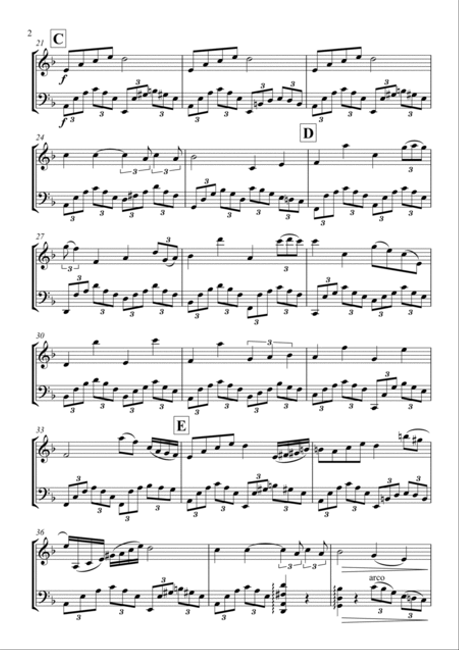 Can't Help Falling In Love String Duet scores gallery preview page 4