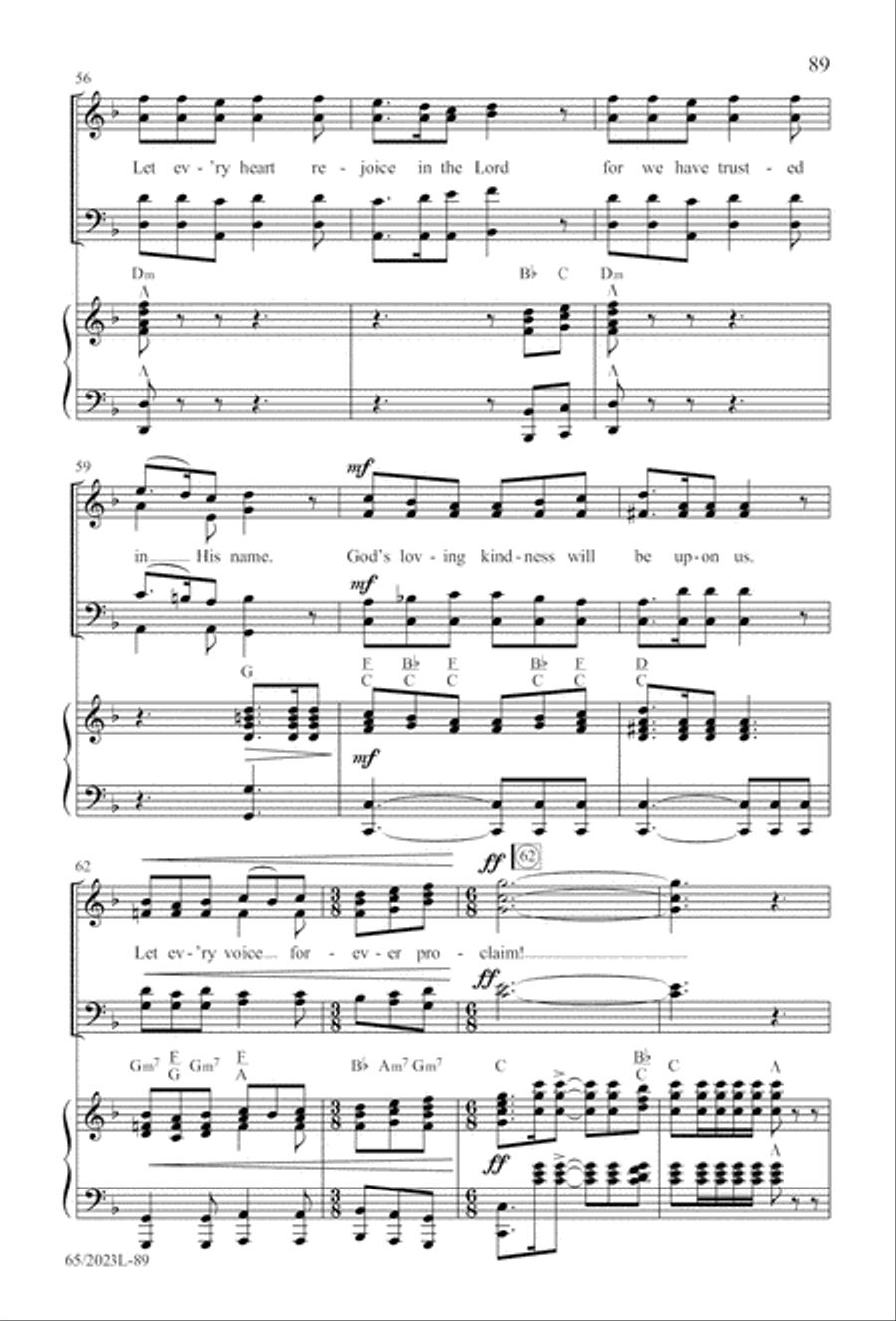 Child of Hope 4-Part scores gallery preview page 90