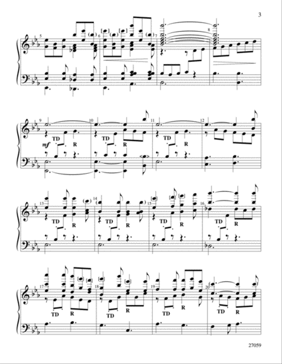 I Come with Joy Handbell Choir scores gallery preview page 3