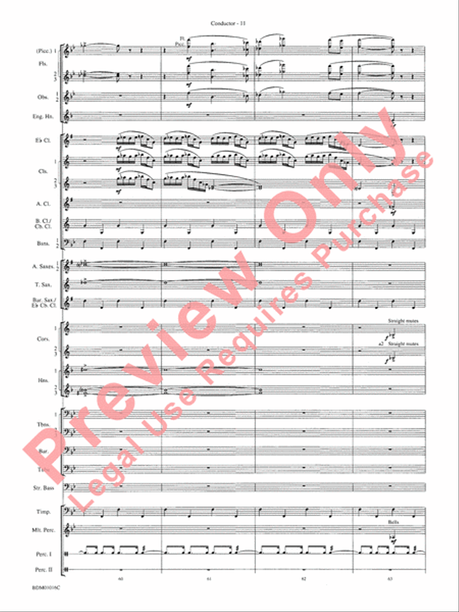 Fanfare and Allegro Concert Band scores gallery preview page 14