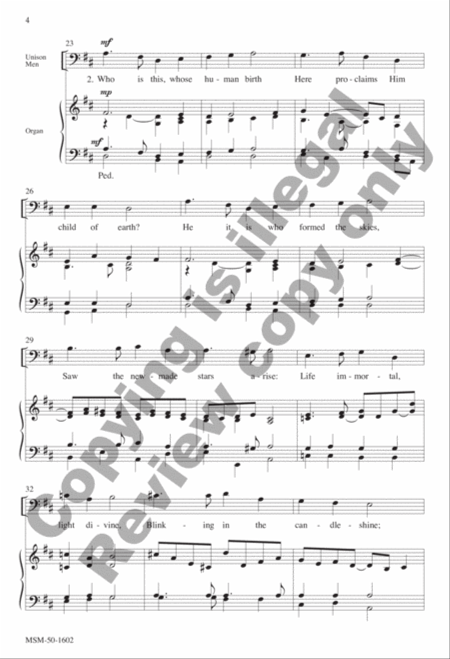 Sing the Songs of Bethlehem (Choral Score) image number null