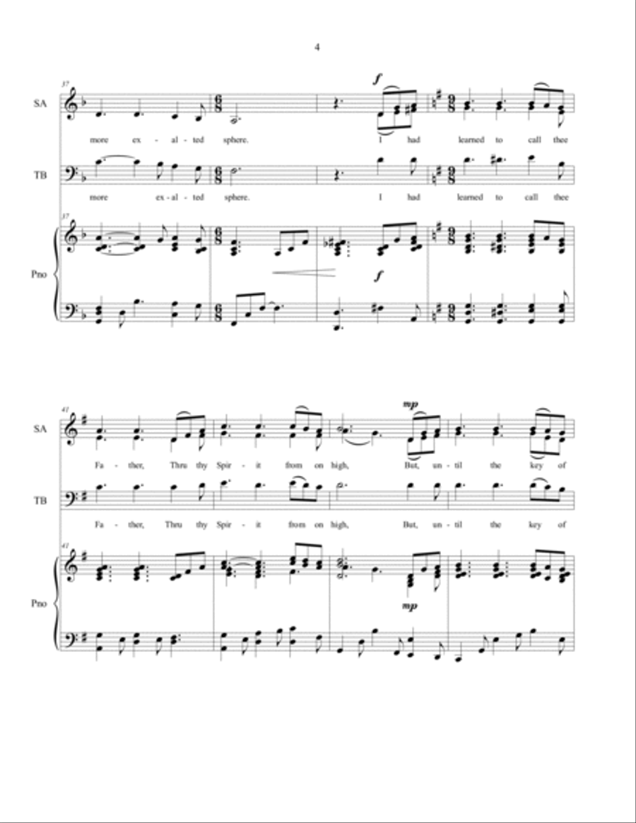 O My Father - SATB Choir image number null