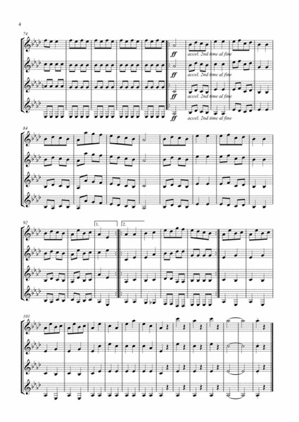 Galop Infernal (Can-Can) arr. four equal clarinets image number null