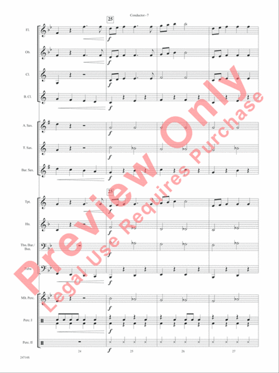 Santa Claus Is Comin' to Town Concert Band scores gallery preview page 9