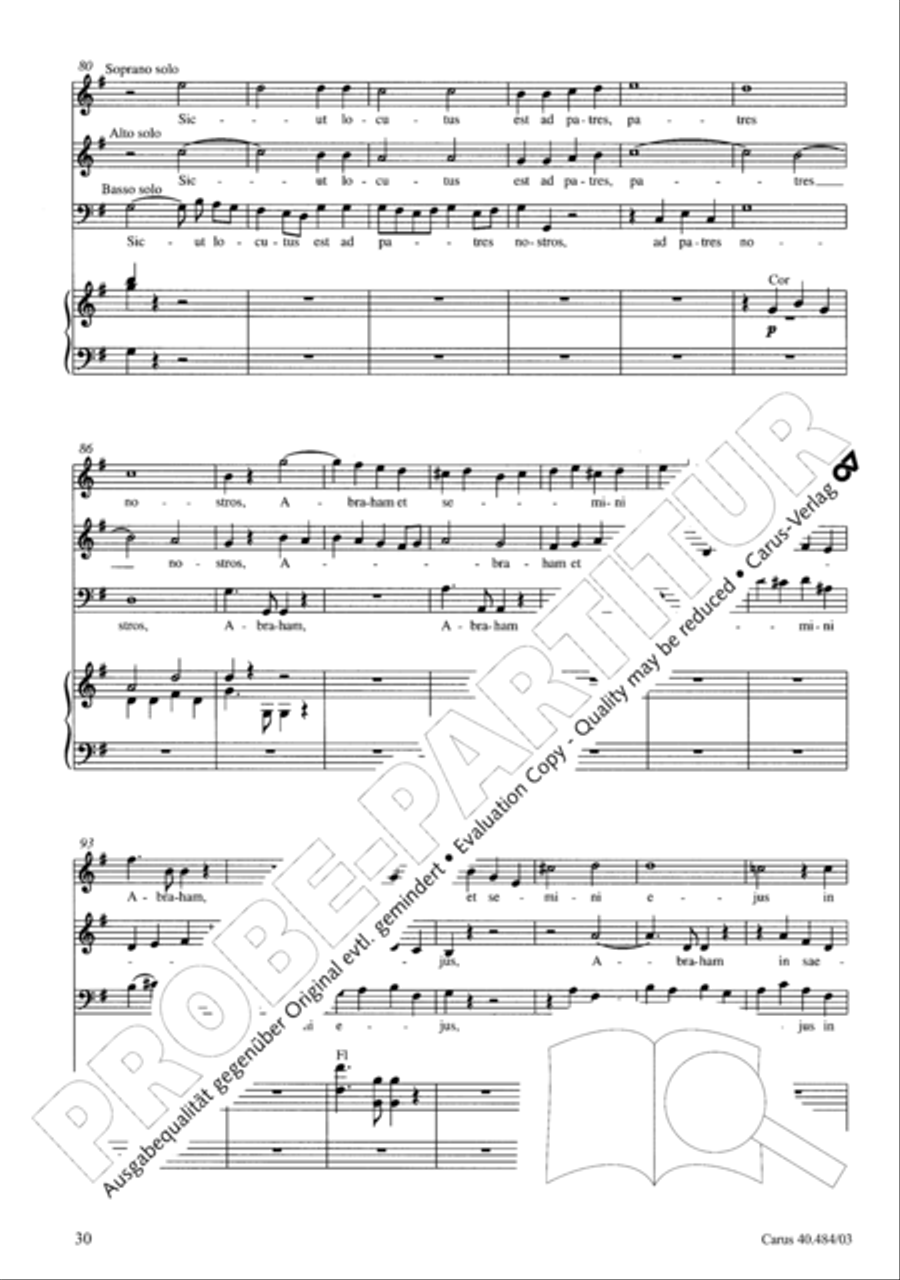 Magnificat in D ATB scores gallery preview page 31