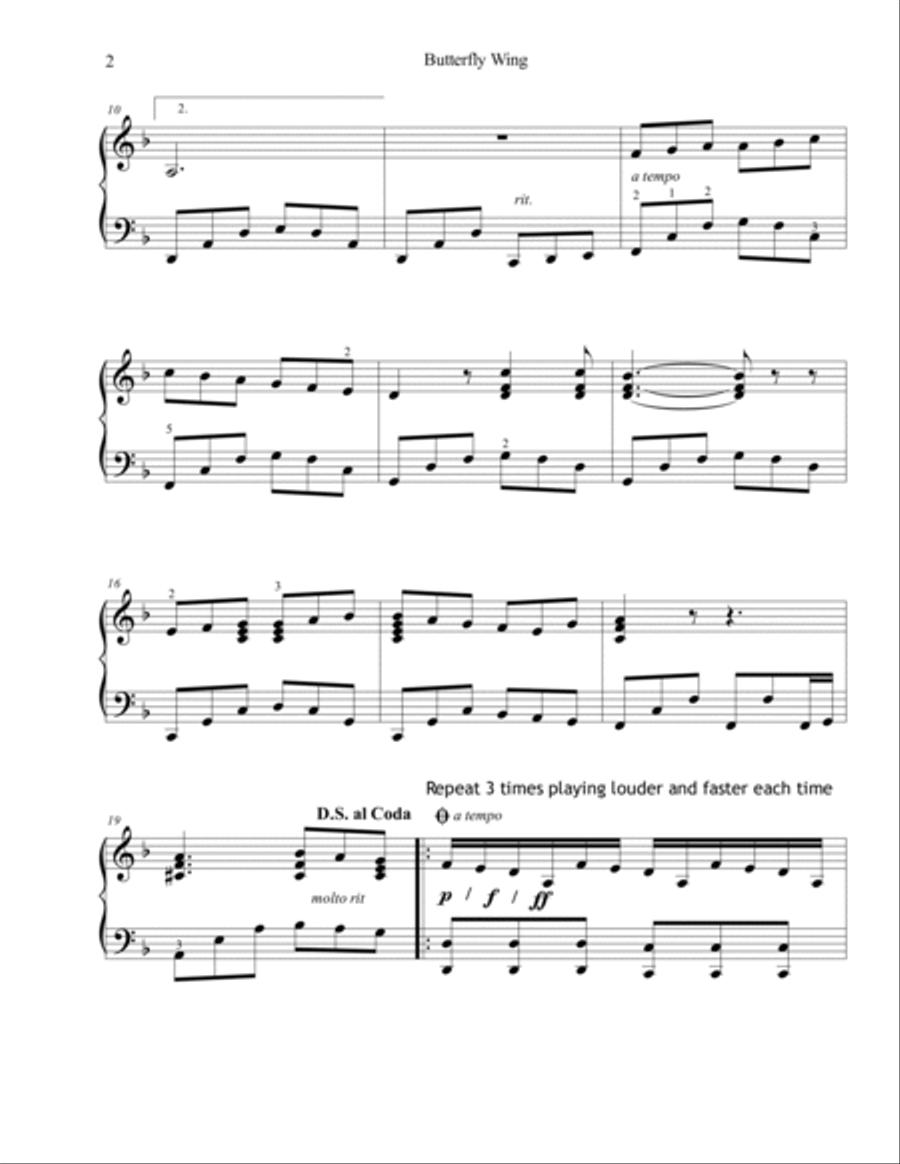 Piano solo late intermediate - 