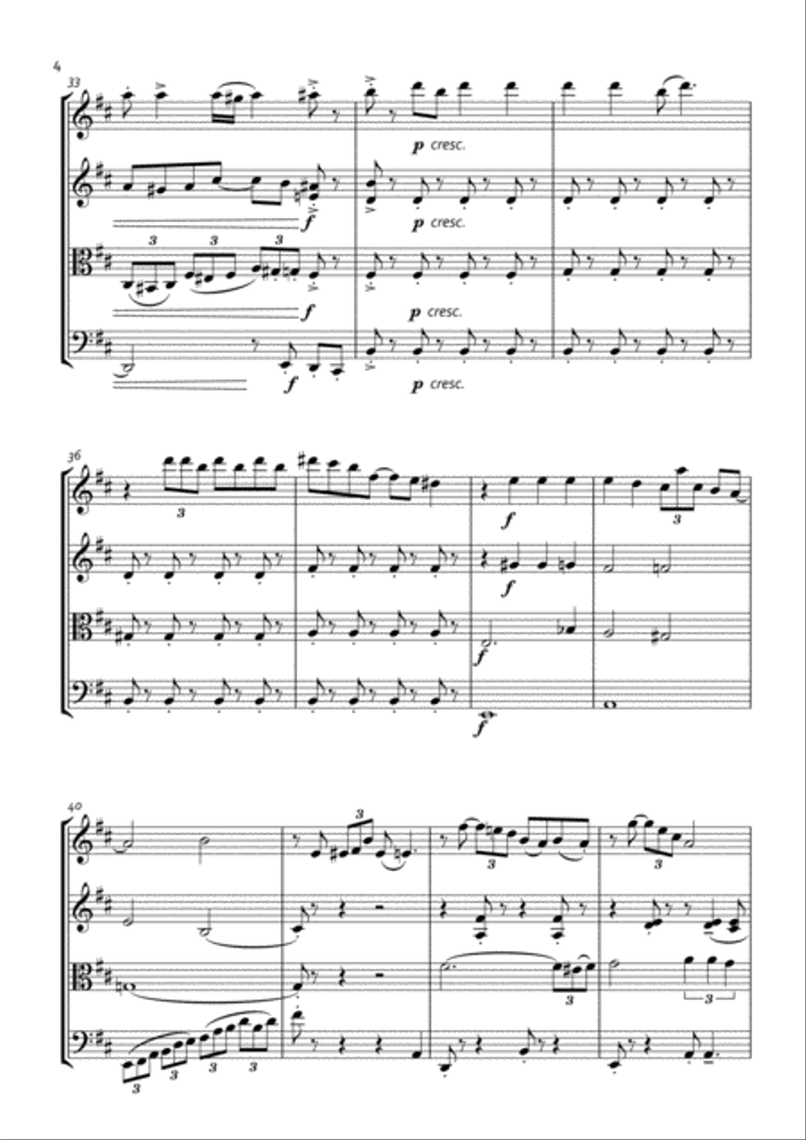 Ain't Misbehavin' String Quartet scores gallery preview page 4