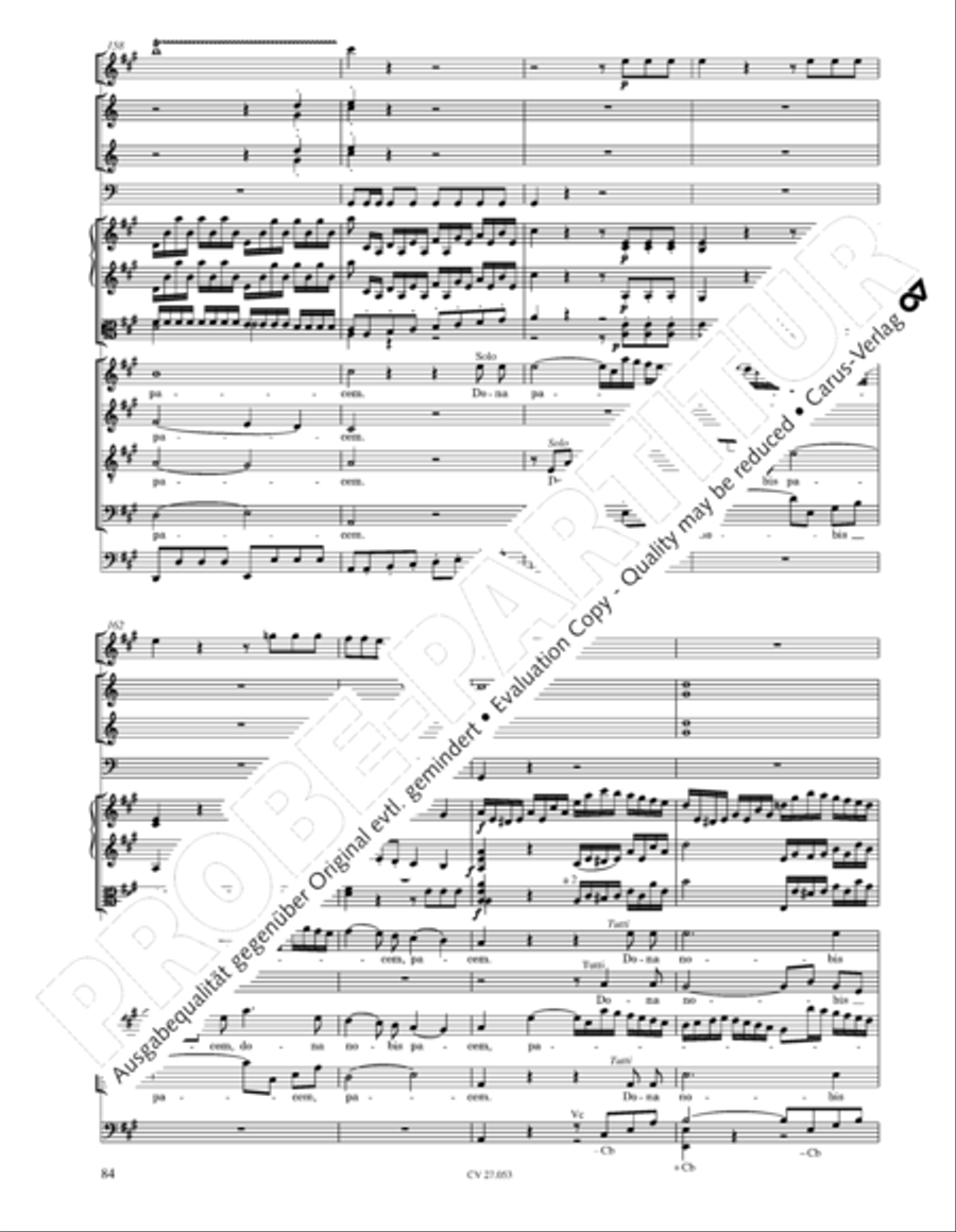 Creation Mass in A-major after Joseph Haydn (Schopfungsmesse in A nach Joseph Haydn) 4-Part scores gallery preview page 85