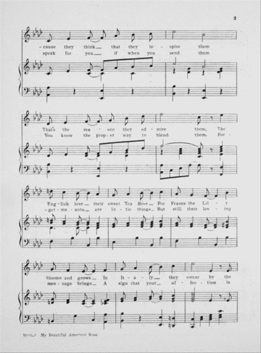 My Beautiful American Rose Voice scores gallery preview page 3