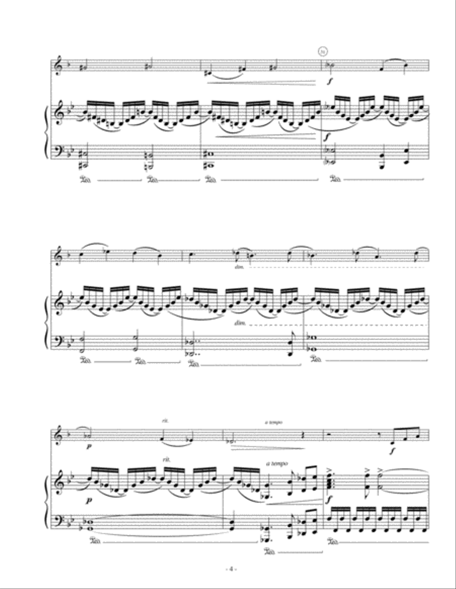 Meditation for Horn and Piano Horn scores gallery preview page 4