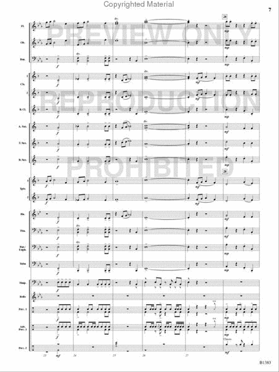 Summit Fanfare Summit Fanfare Concert Band scores gallery preview page 6