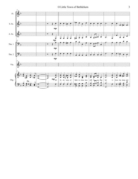 O Little Town of Bethlehem Congregational Hymn Setting image number null