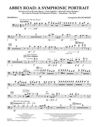 Book cover for Abbey Road - A Symphonic Portrait - Trombone 1