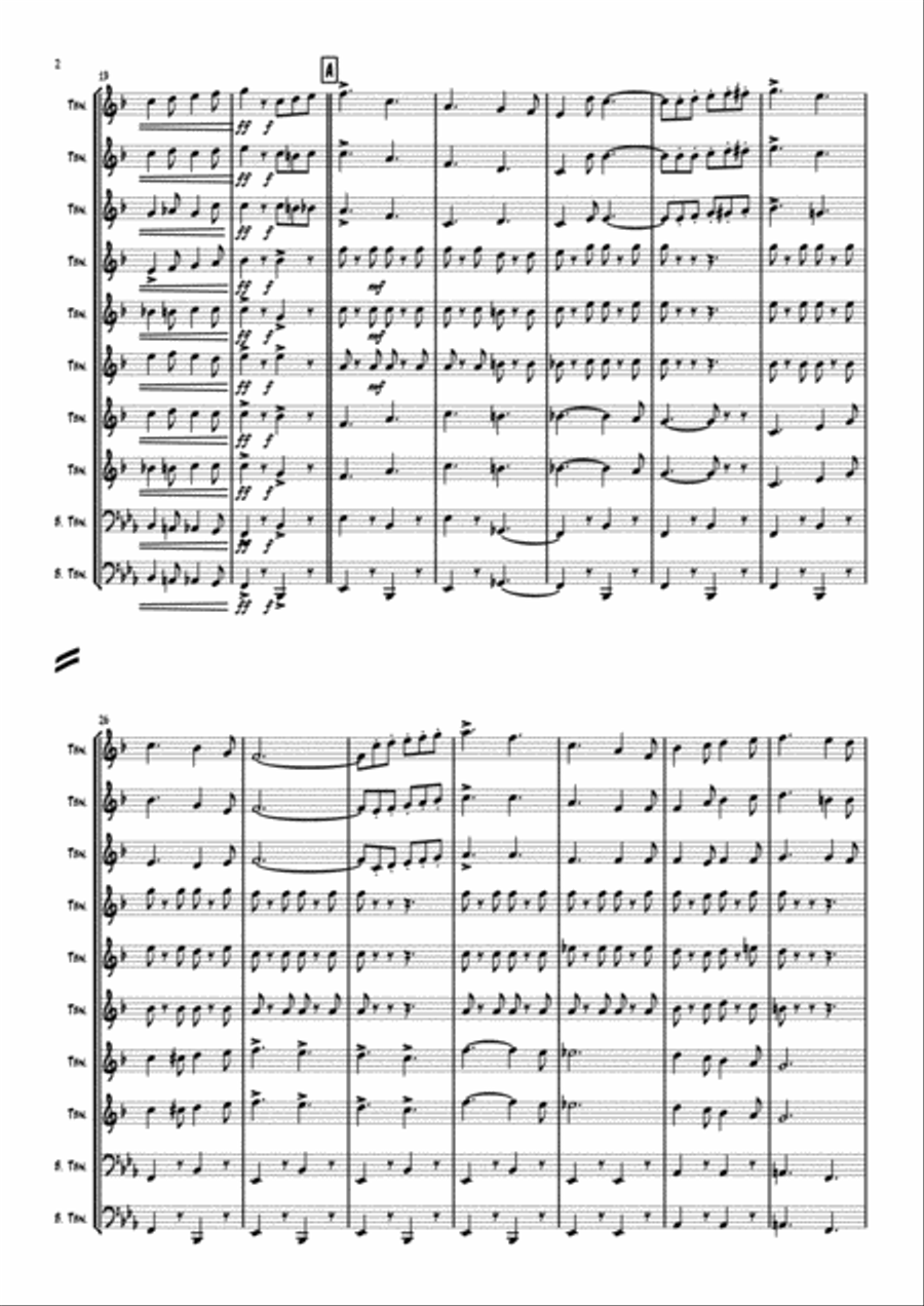 Seventy Six Trombones Brass Ensemble scores gallery preview page 2