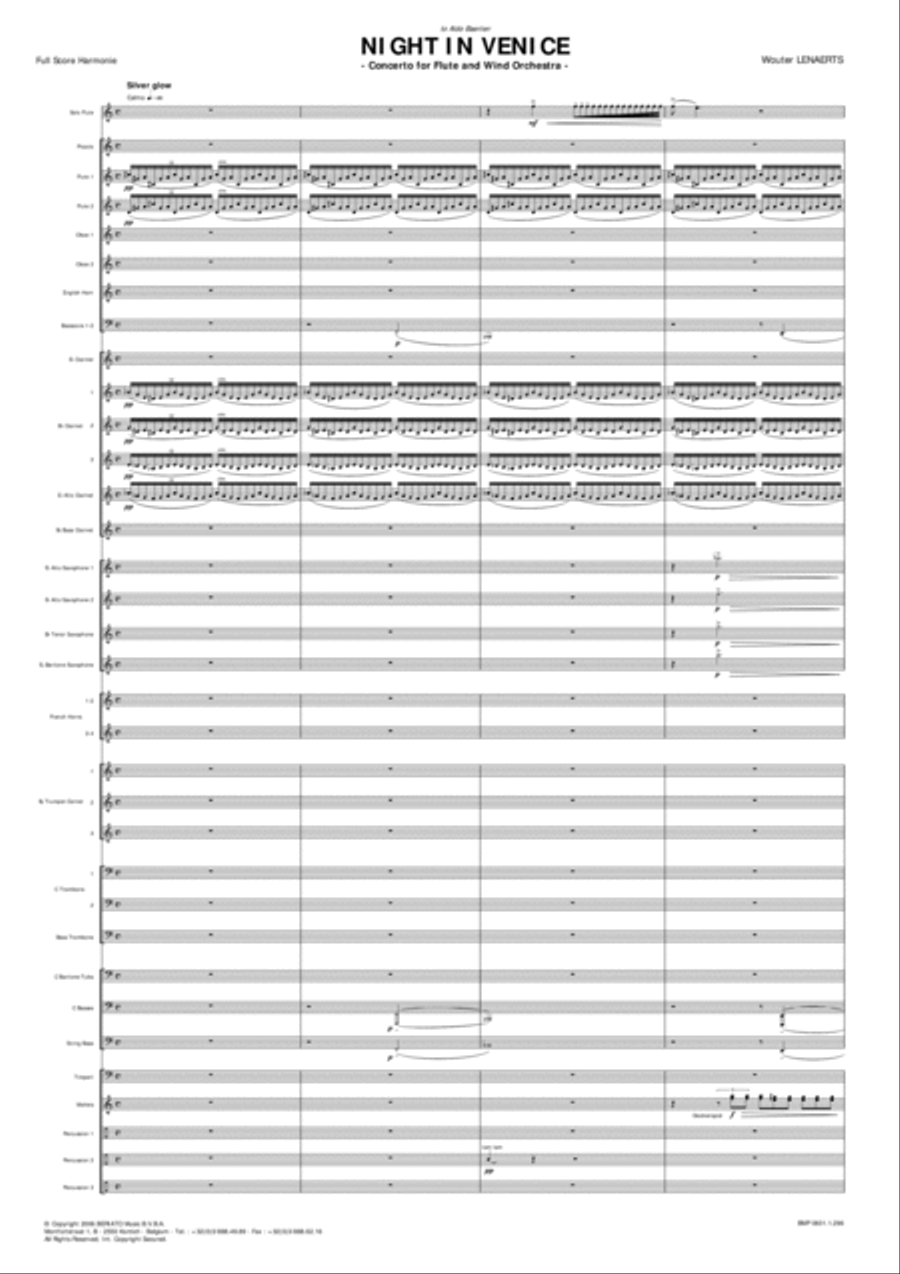 Night In Venice Concert Band scores gallery preview page 2
