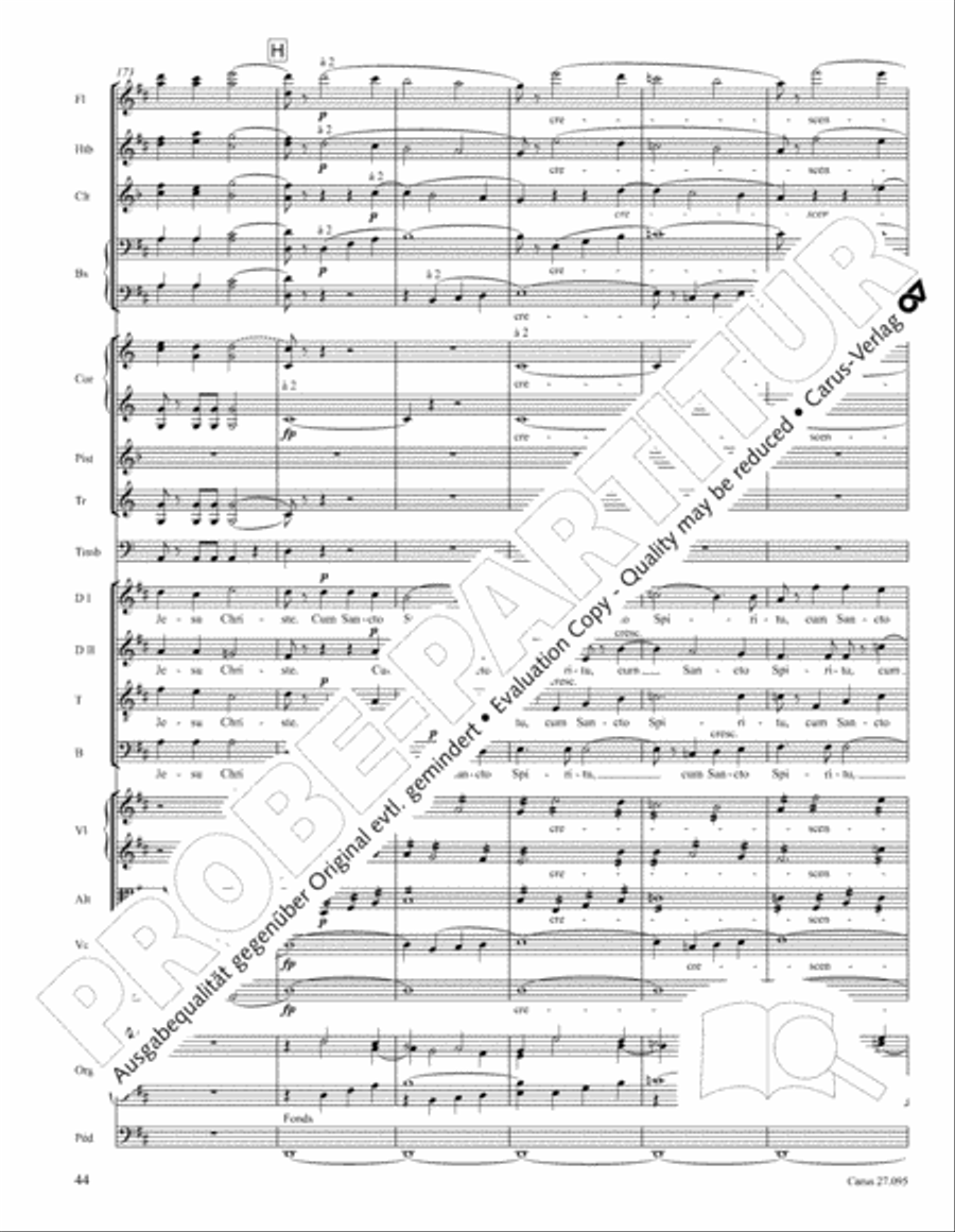 Messe solennelle de sainte Cecile STB scores gallery preview page 57
