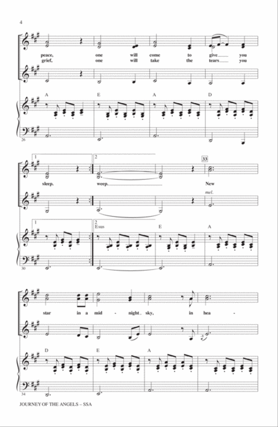 Journey Of The Angels Journey Of The Angels SSA scores gallery preview page 3