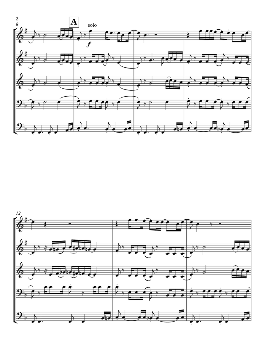 Sweet Home Alabama Sweet Home Alabama Brass Ensemble scores gallery preview page 2