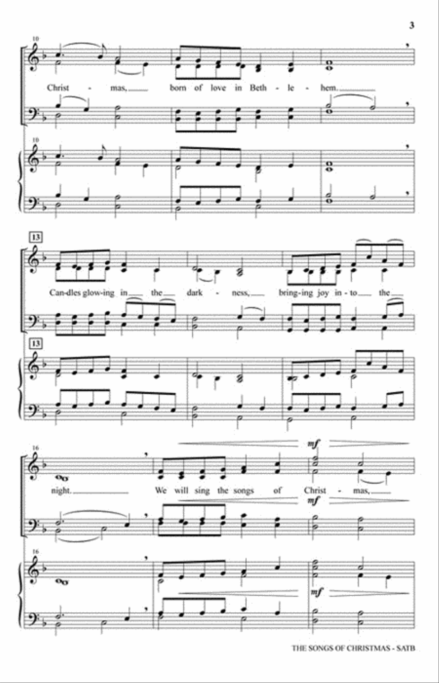 The Songs of Christmas The Songs of Christmas 4-Part scores gallery preview page 3