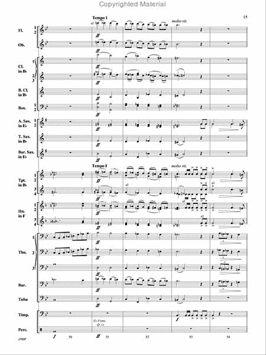 Triumphal Ode Triumphal Ode Concert Band scores gallery preview page 16
