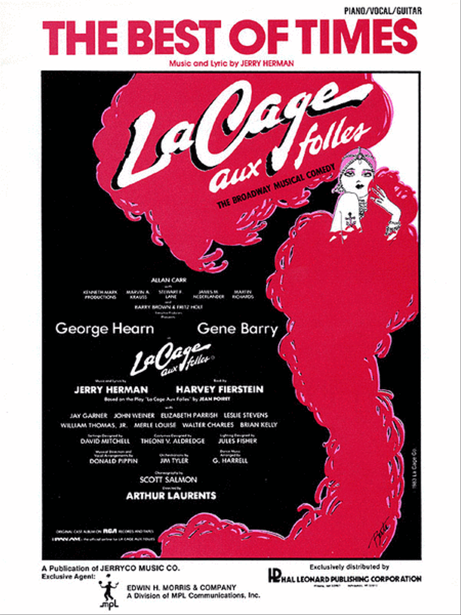 The Best of Times (From La Cage Aux Folles) Piano, Vocal, Guitar scores gallery preview page 1