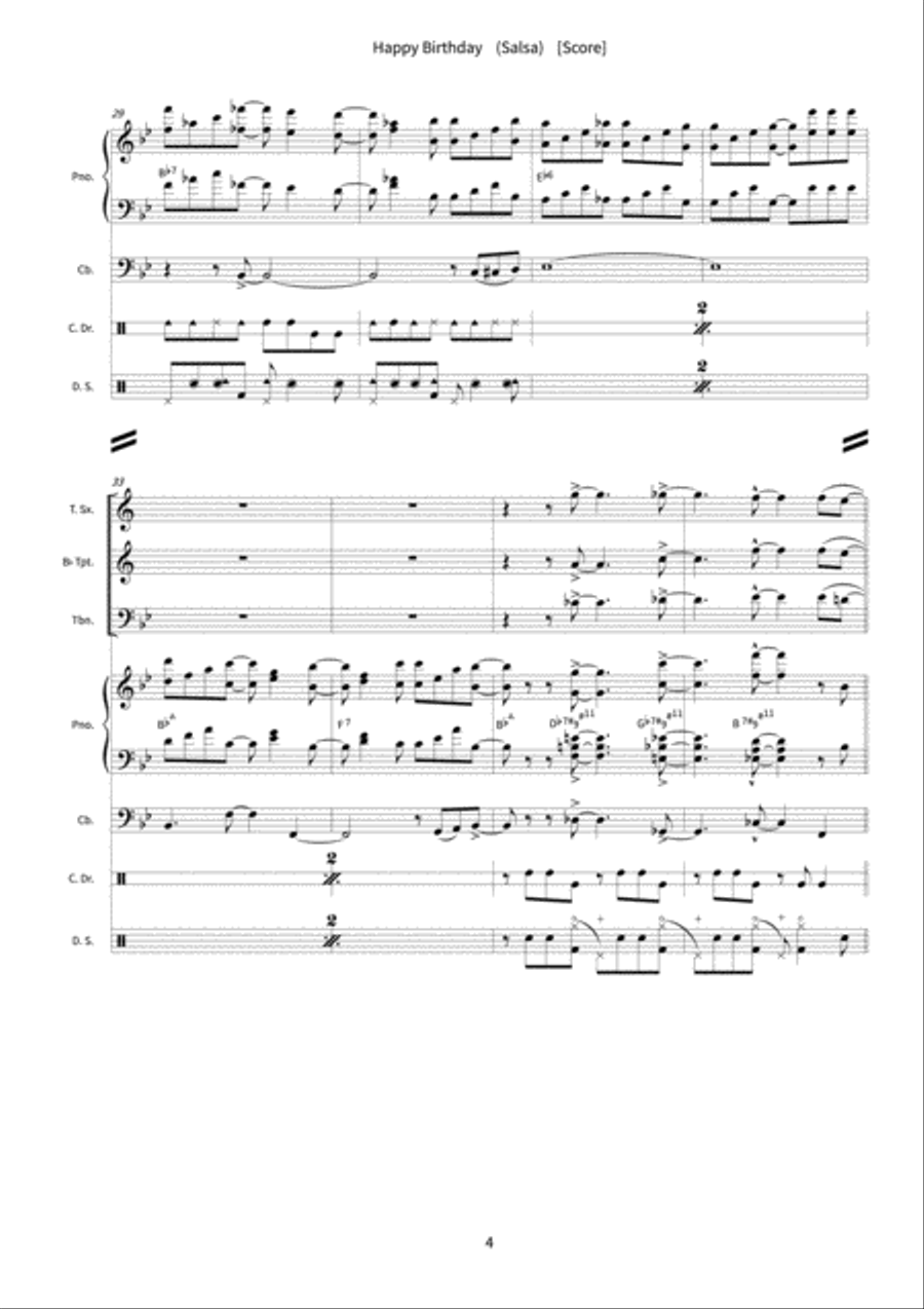 Happy Birthday Orchestra scores gallery preview page 6