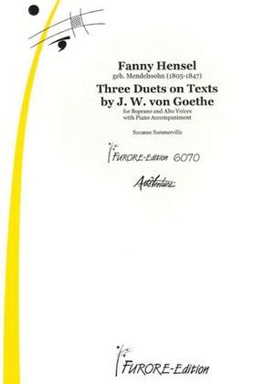 Book cover for 3 Goethe Duets