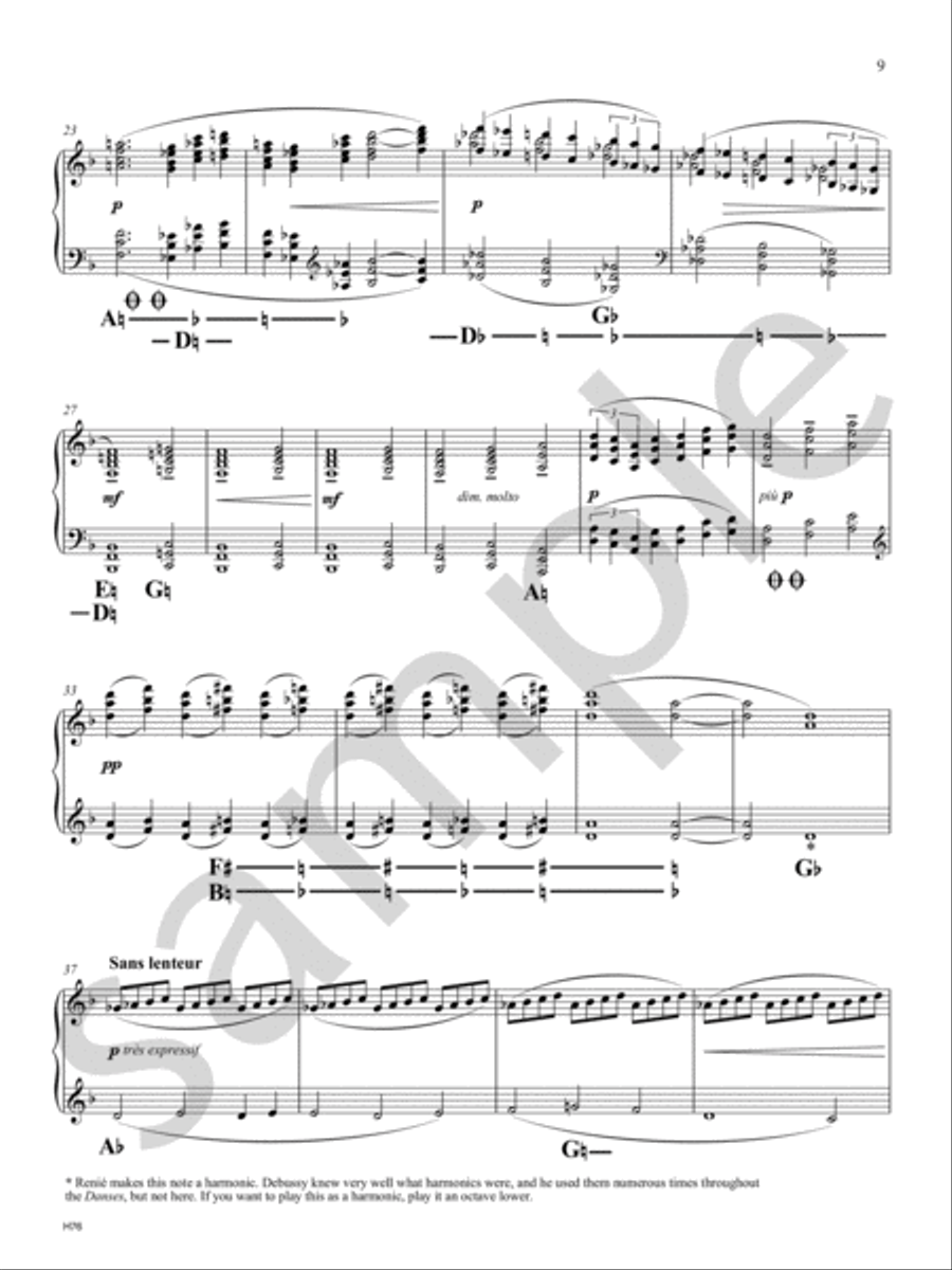 Danses Sacree et Profane Harp scores gallery preview page 4
