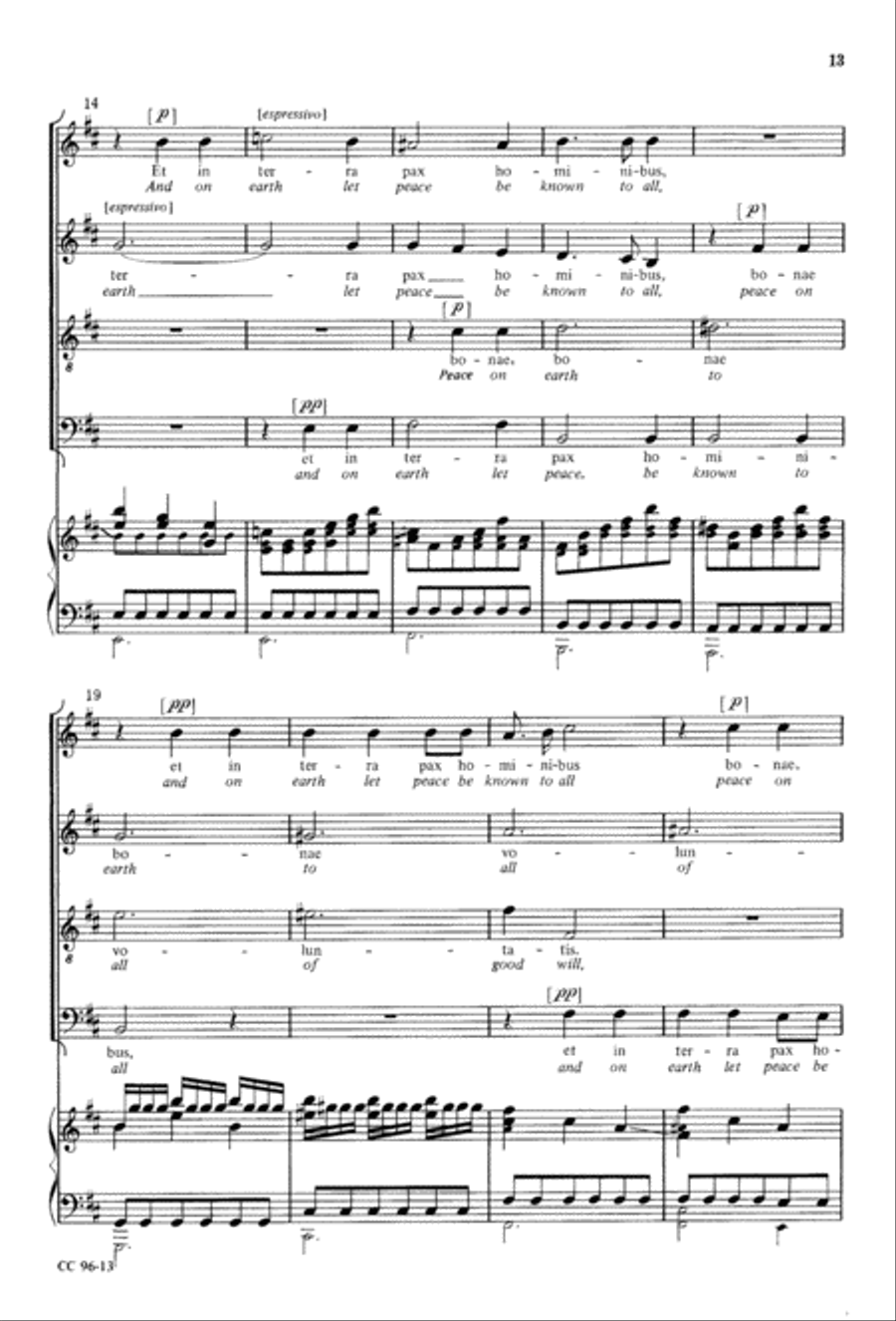 Gloria Gloria 4-Part scores gallery preview page 14
