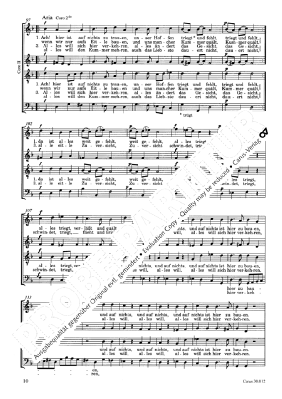 Ich will auf den Herren schauen 4-Part scores gallery preview page 11