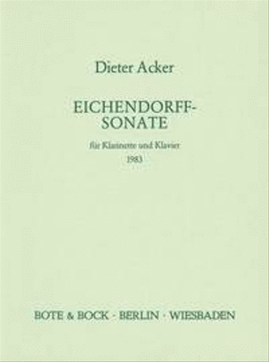 Eichendorff-Sonata Eichendorff-Sonata Clarinet Solo scores gallery preview page 1