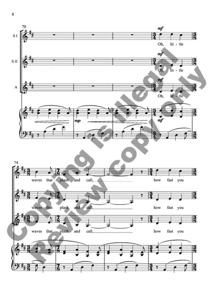 Boat Song from At the Water's Edge (Choral Score) image number null