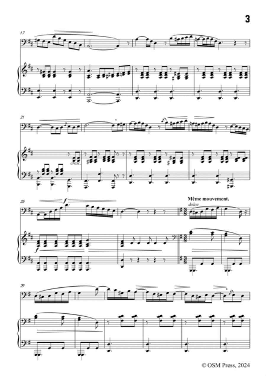G. Concone-Vocal Exercise No.34,for Contralto(or Bass) and Piano Piano scores gallery preview page 3