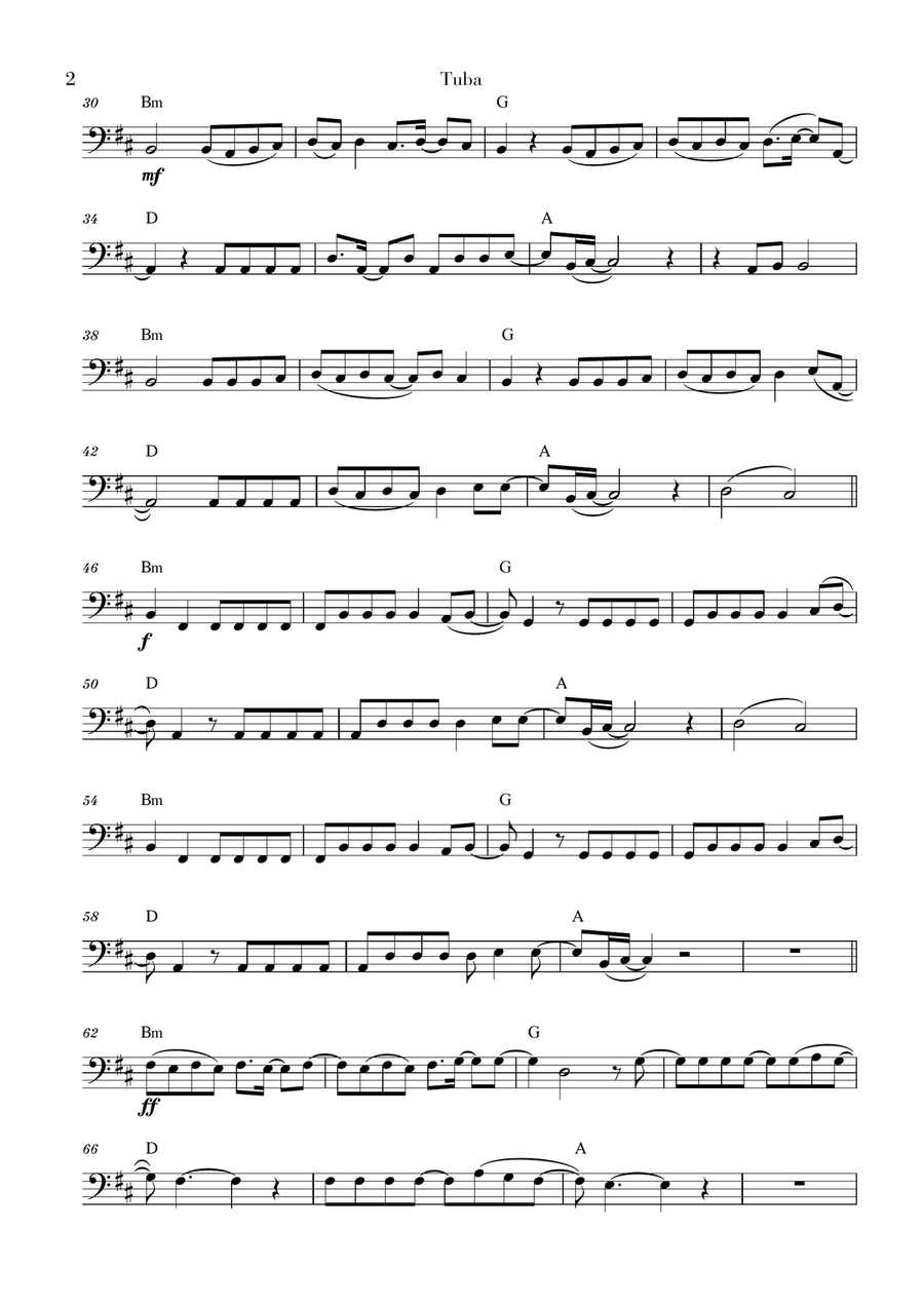 Despacito Tuba scores gallery preview page 2