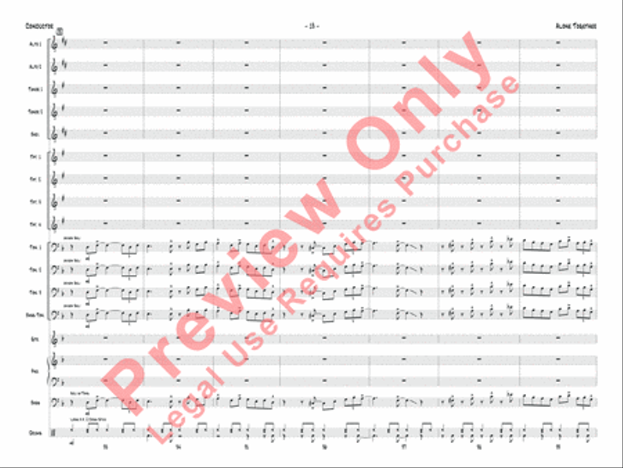 Alone Together Jazz Ensemble scores gallery preview page 16