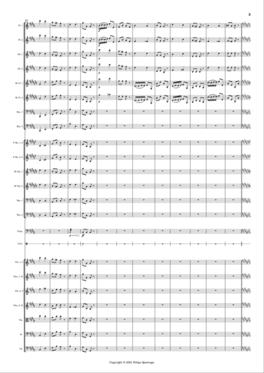 Grand Galop Chromatique, S. 219 - Score Only Full Orchestra scores gallery preview page 3