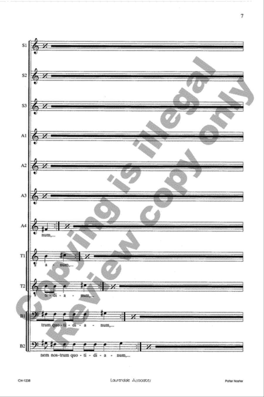 Pater Noster Pater Noster Divisi scores gallery preview page 7
