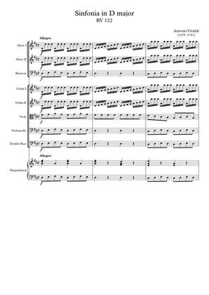 Sinfonia in D major RV 122
