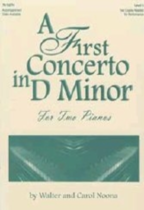 Book cover for A First Concerto in D Minor