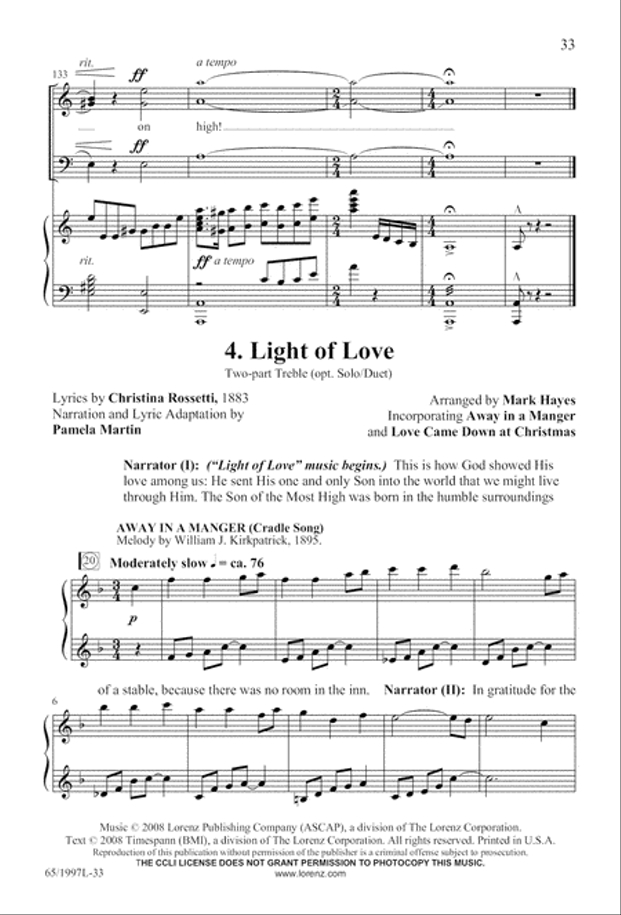 Candles and Carols Candles and Carols 3-Part scores gallery preview page 34